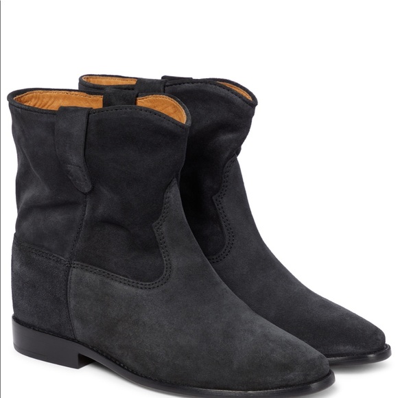 Isabel Marant Crisi in black suede ankle boots. Size 37. Made in Portugal - Picture 13 of 13